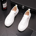Sneakers Plateforme Homme Daim Brodé – Loafers Casual Respirants