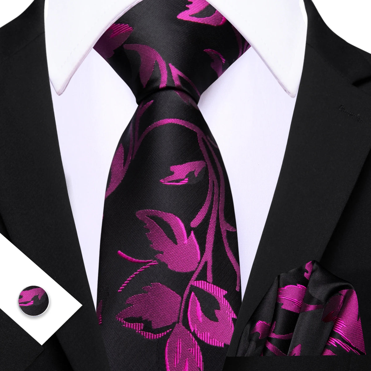 Ensemble cravate homme floral – CLEVI Paris