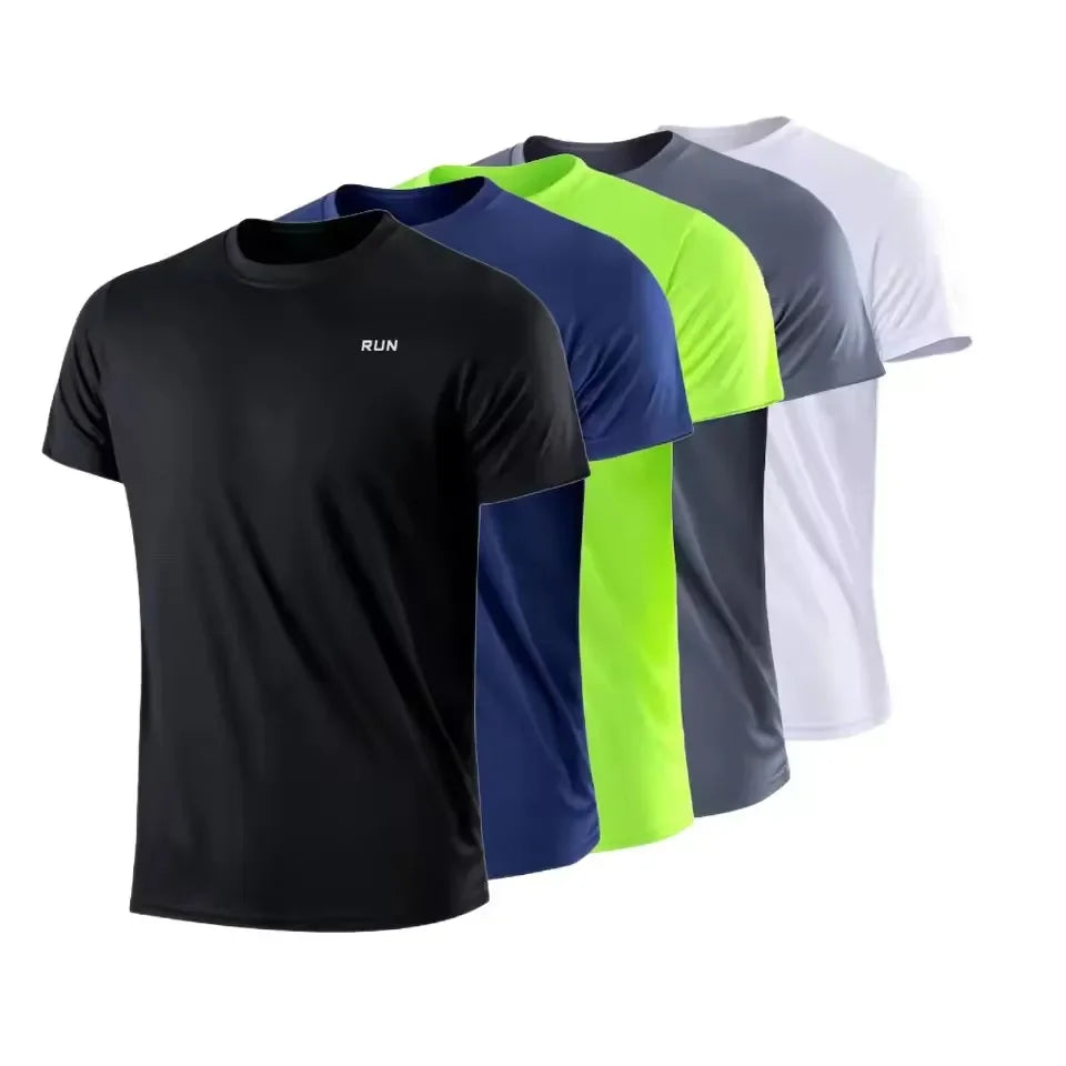 T-Shirt Sport Homme Séchage Rapide Running Fitness Manches Courtes – CLEVI Paris