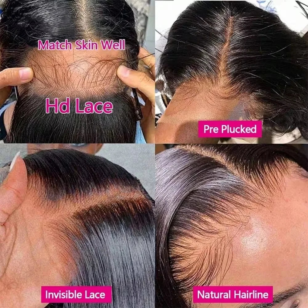 Perruque Glueless Cheveux Humains Brésiliens Remy — Lace HD 4x4 & 5x5, 200%-240% | CLEVI Paris