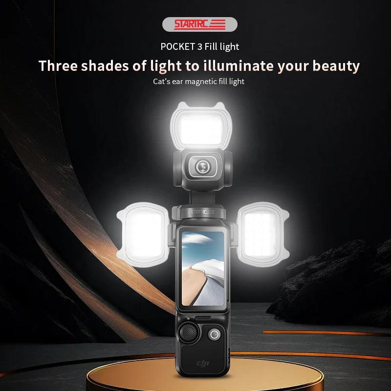 Lampe magnétique 3 modes pour Pocket 3 – CLEVI Paris