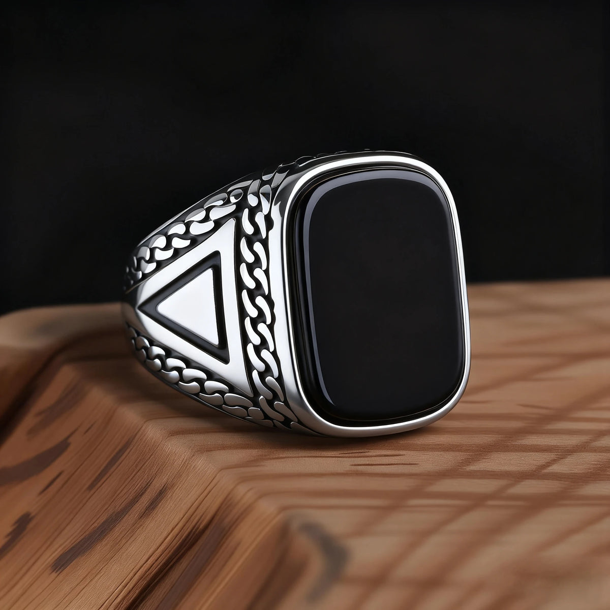 Bague Homme Acier 316L et Pierres Colorées – CLEVI Paris