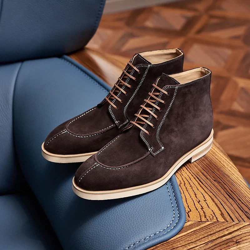 Boots Vintage Cuir Homme – Chelsea Moto Semelle Épaisse