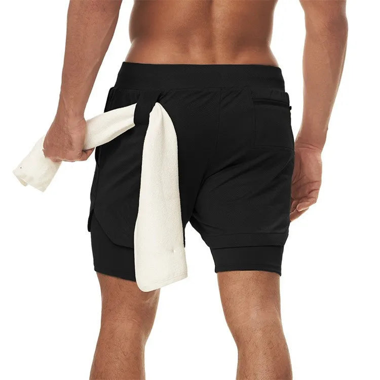 Short Running 2-en-1 Homme Polyester | Séchage Rapide, Gym & Fitness, 11 Coloris, Tailles M à XXXL – CLEVI Paris