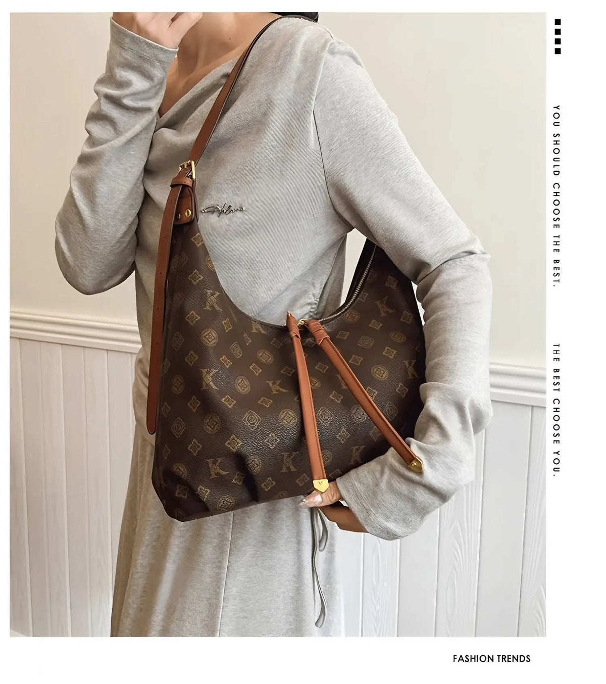 Sac croissant femme vintage – CLEVI Paris