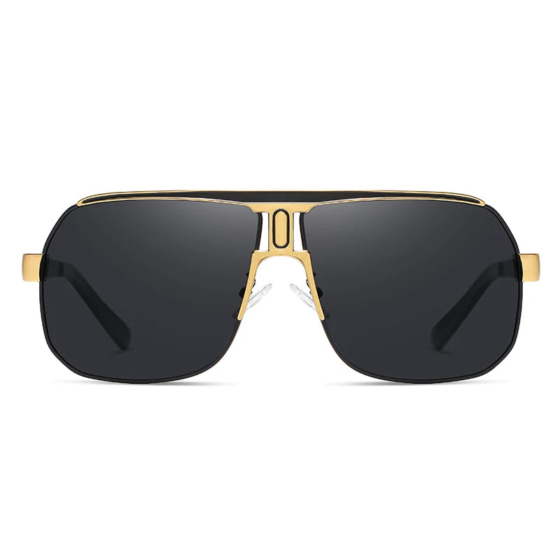 Lunettes de Soleil Ovales Polarisées UV400 Homme Sport Acier Inoxydable – CLEVI Paris