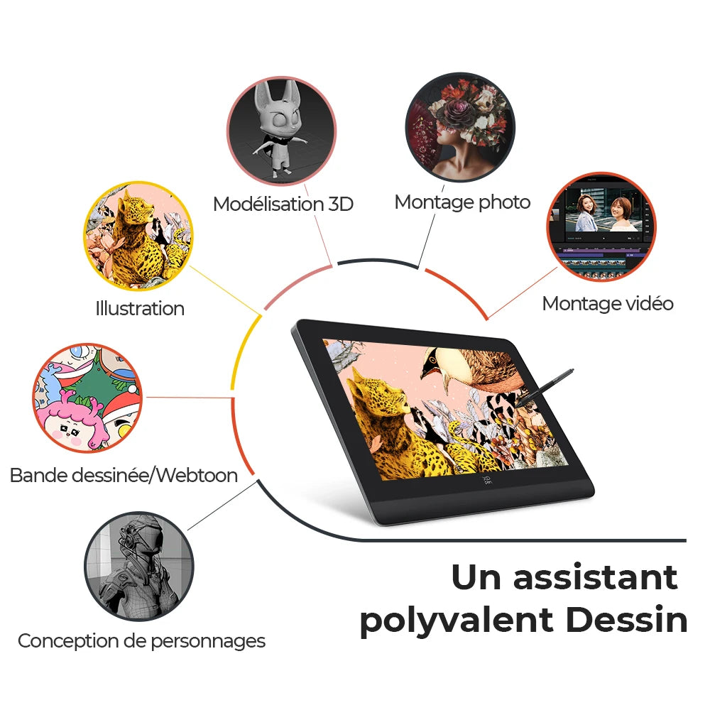 XPPen Artist Pro 16 Gen 2 – Tablette Graphique 16K 2.5K Stylet X3 Pro