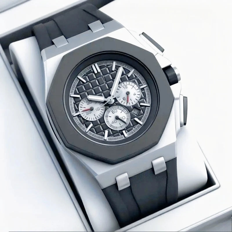 Montre Quartz Homme Sport Chronographe F23R Acier Lumineux Étanche – CLEVI Paris