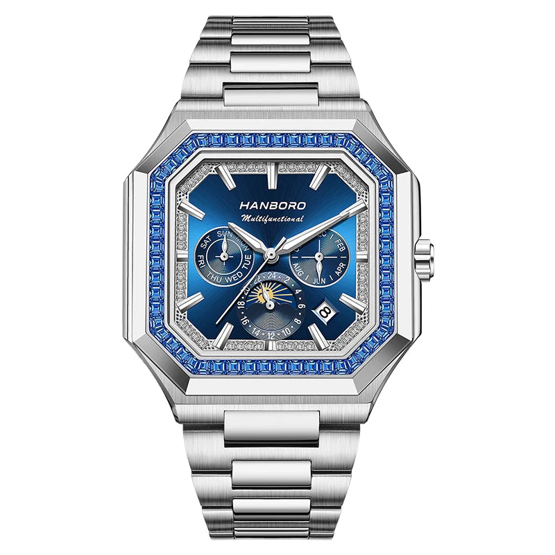 Montre automatique carrée HANBORO – CLEVI Paris