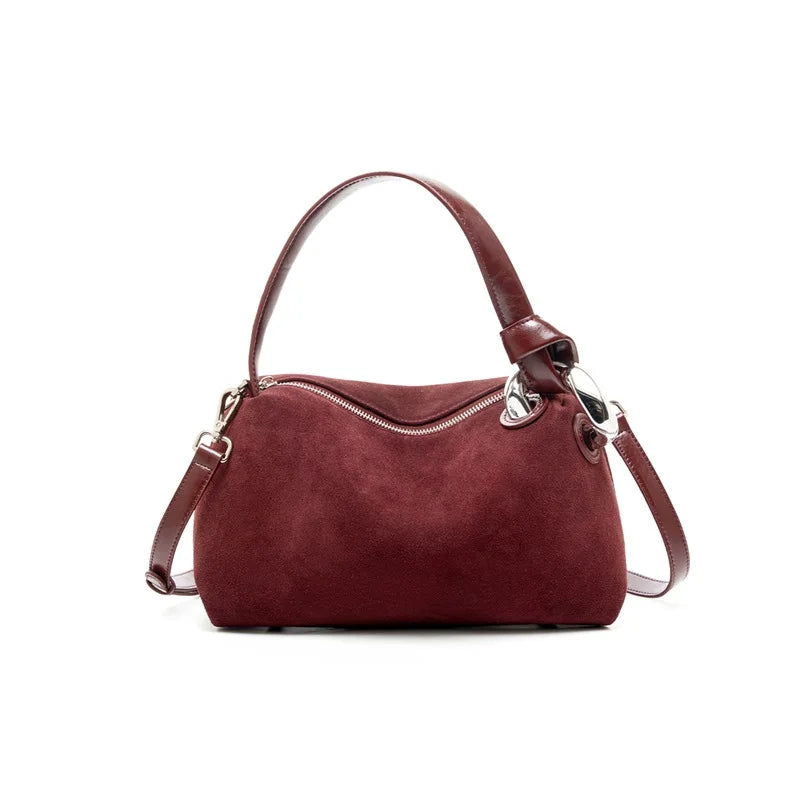Sac à Main Femme Cuir Nubuck Bandoulière – CLEVI Paris