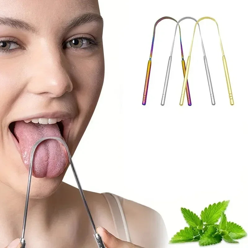 Gratte-langue en acier inoxydable en U – CLEVI Paris
