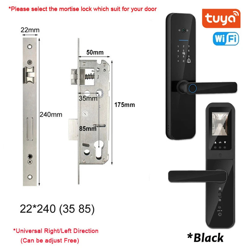 Serrure Connectée XSDTS F8 Judas HD Caméra Intercom WiFi Tuya – CLEVI Paris