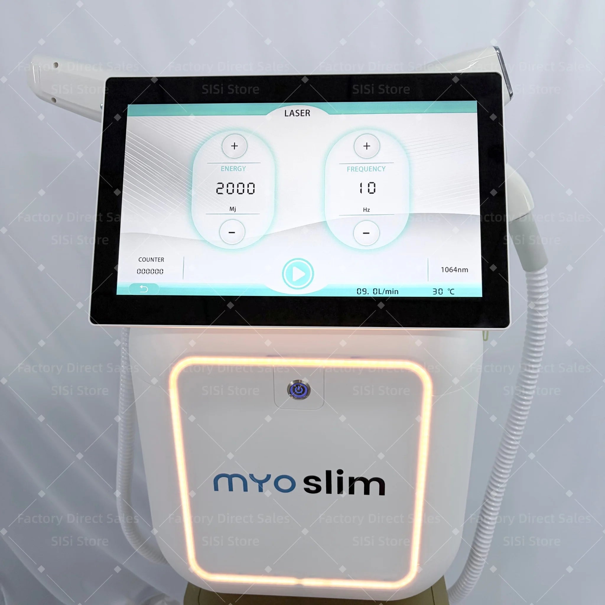 Machine 2-en-1 MYOSLIM 5000W Laser Diode + Picoseconde Nd:YAG | Épilation Définitive & Détatouage | 755-808-940-1064nm – CLEVI Paris
