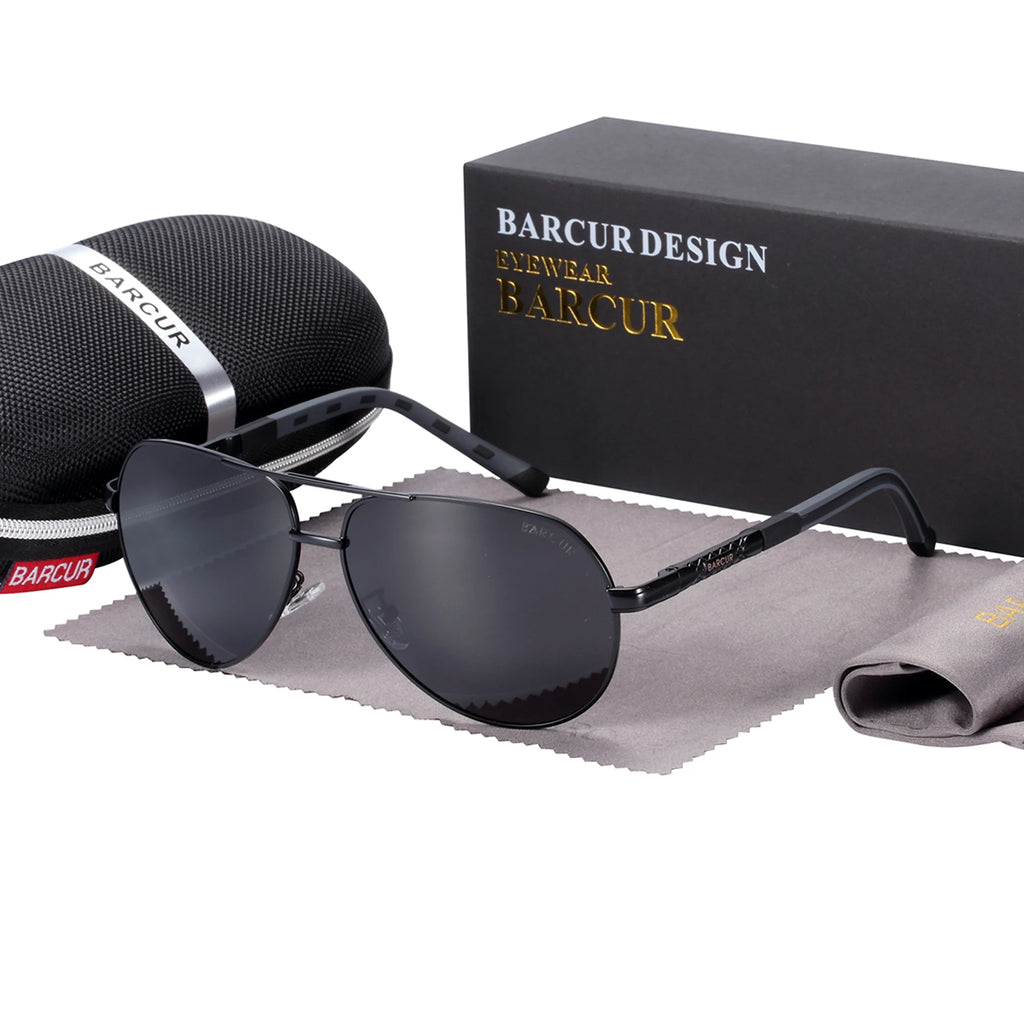 Lunettes de Soleil Polarisées Ovales Homme Femme – Monture Acier Inoxydable Verres TAC Anti-Reflets UV400 – CLEVI Paris