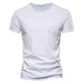 T-Shirt Homme Col Rond Coton – Coupe Slim Casual Été