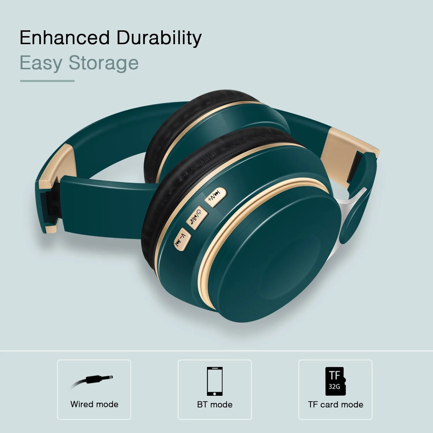 CATASSU Casque Bluetooth 5.0 Supra-Auriculaire Carte SD FM Radio 20h – CLEVI Paris