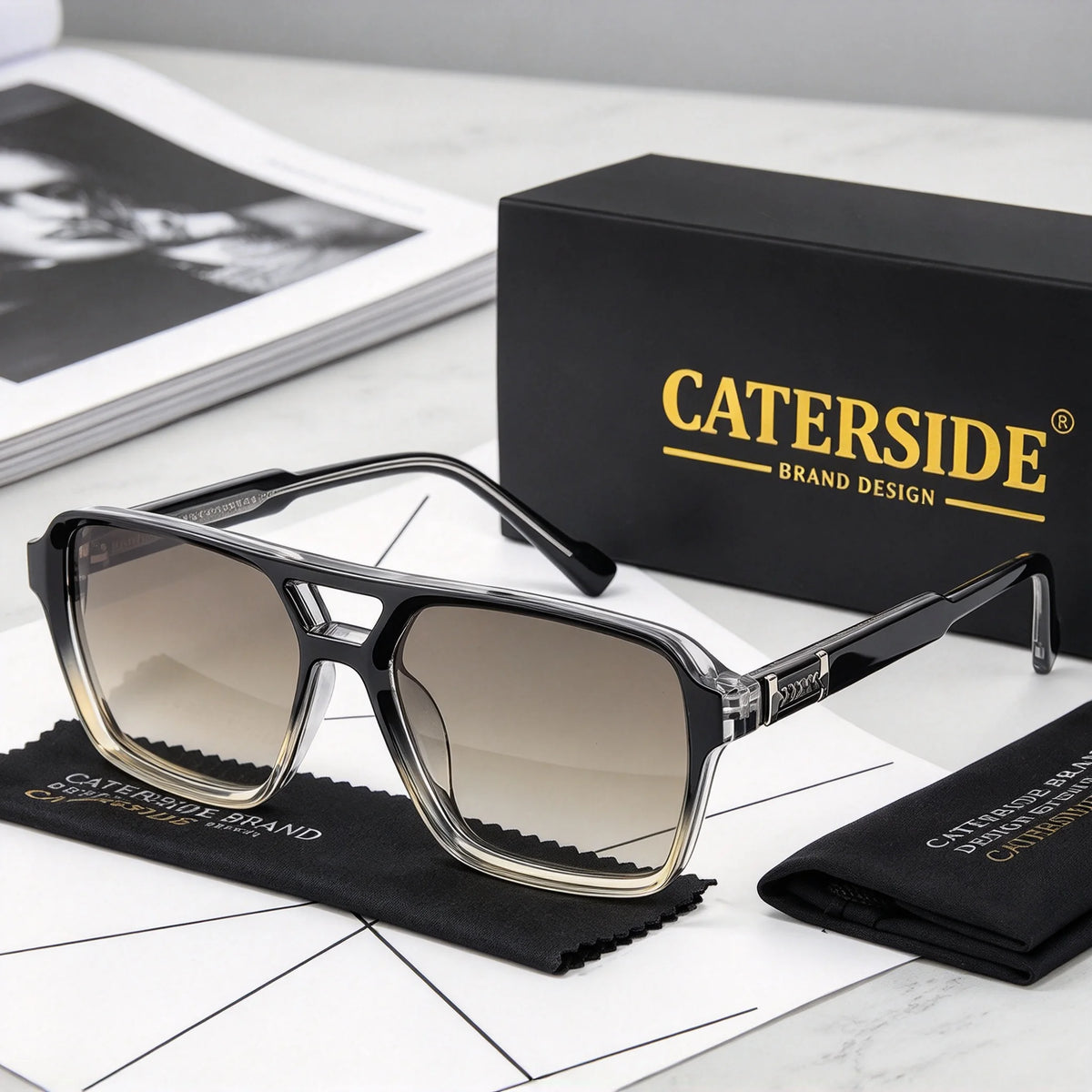 Lunettes CATERSIDE K40197 rétro double pont – CLEVI Paris
