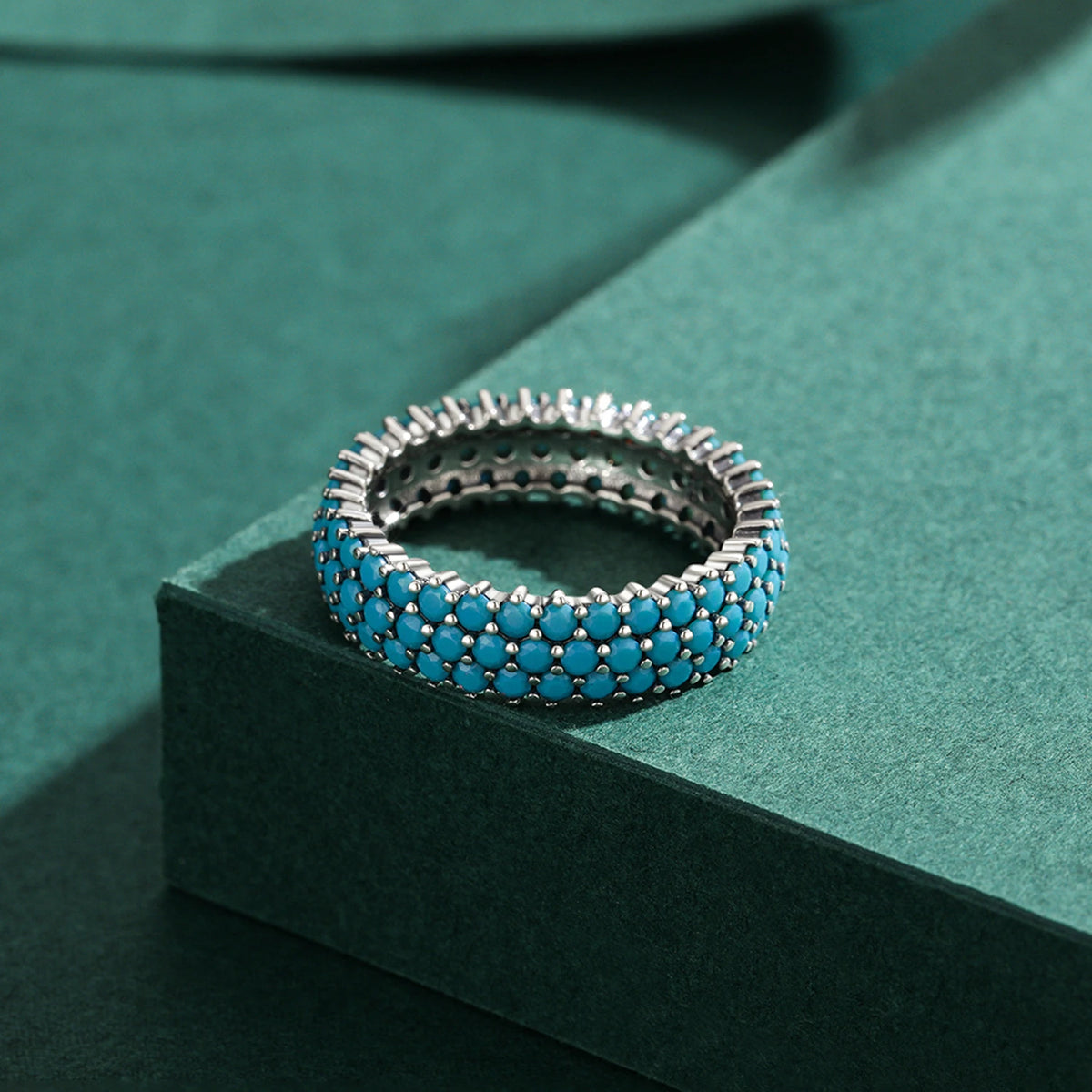 Bague Turquoise Argent 925 Style Vintage Bohème – CLEVI Paris