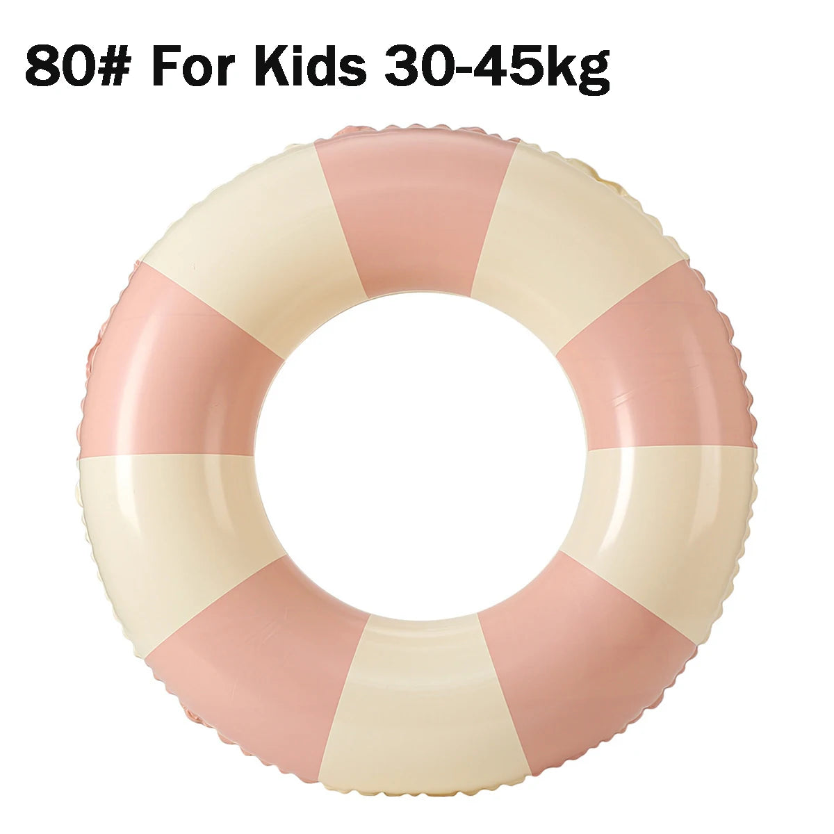 Bouée Gonflable Vintage Rayée – Anneau de Piscine Été 60 à 90 cm – Femme & Adulte