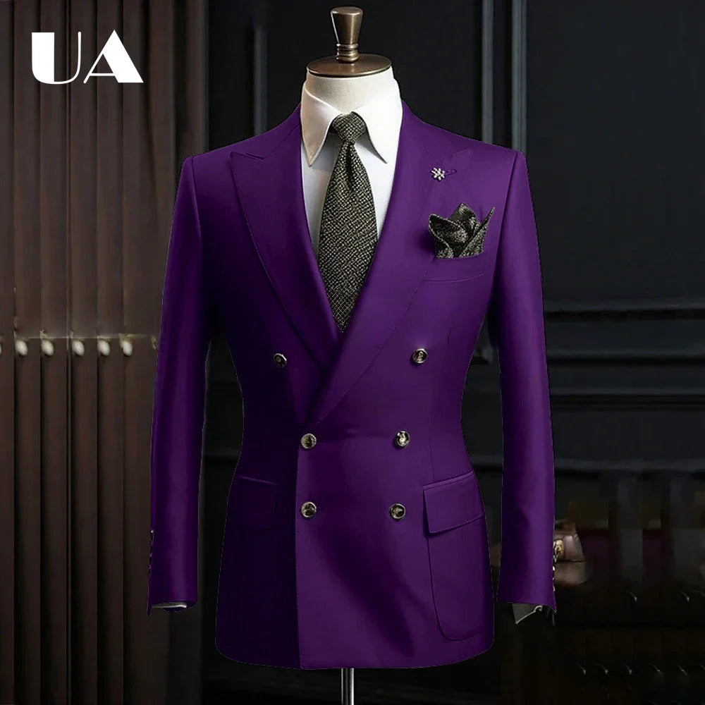 Veste Longue Croisée Homme Uni – CLEVI Paris