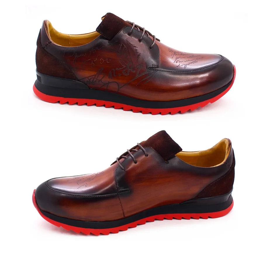 Chaussures homme en cuir à lacets W358-X24 – CLEVI Paris