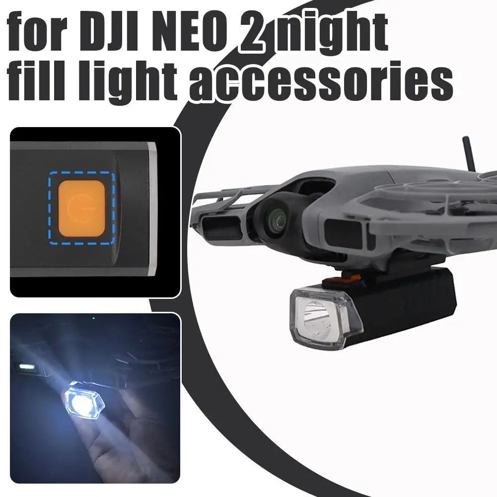 Feux de Vol Nocturne LED pour DJI NEO 2 – 3 Modes, Rechargeable Type-C, Trépied Intégré – CLEVI Paris