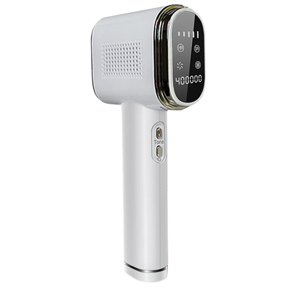 Epilateur IPL Saphir Point de Congélation | 400 000 Flashs | Épilation Indolore Permanente Corps & Visage – CLEVI Paris