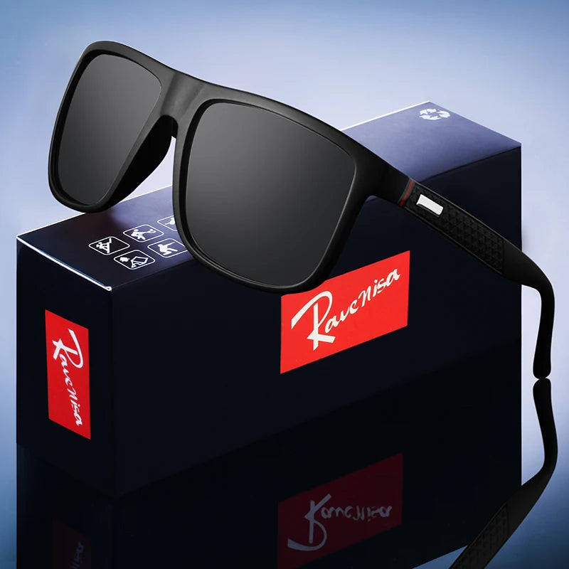 Lunettes de Soleil Polarisées UV400 Rectangulaires Homme Conduite & Pêche – CLEVI Paris