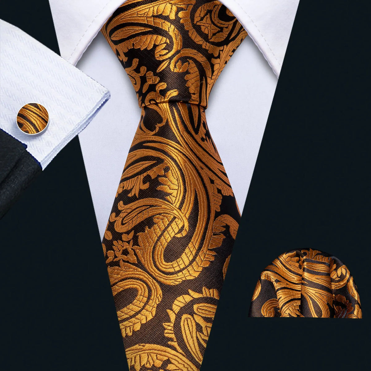 Ensemble cravate homme floral – CLEVI Paris