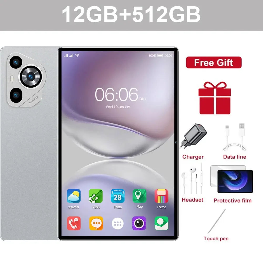 Tablette Pad 16 Pro 11" – Android 15, 5G, Dual SIM, jusqu’à 22Go/2To
