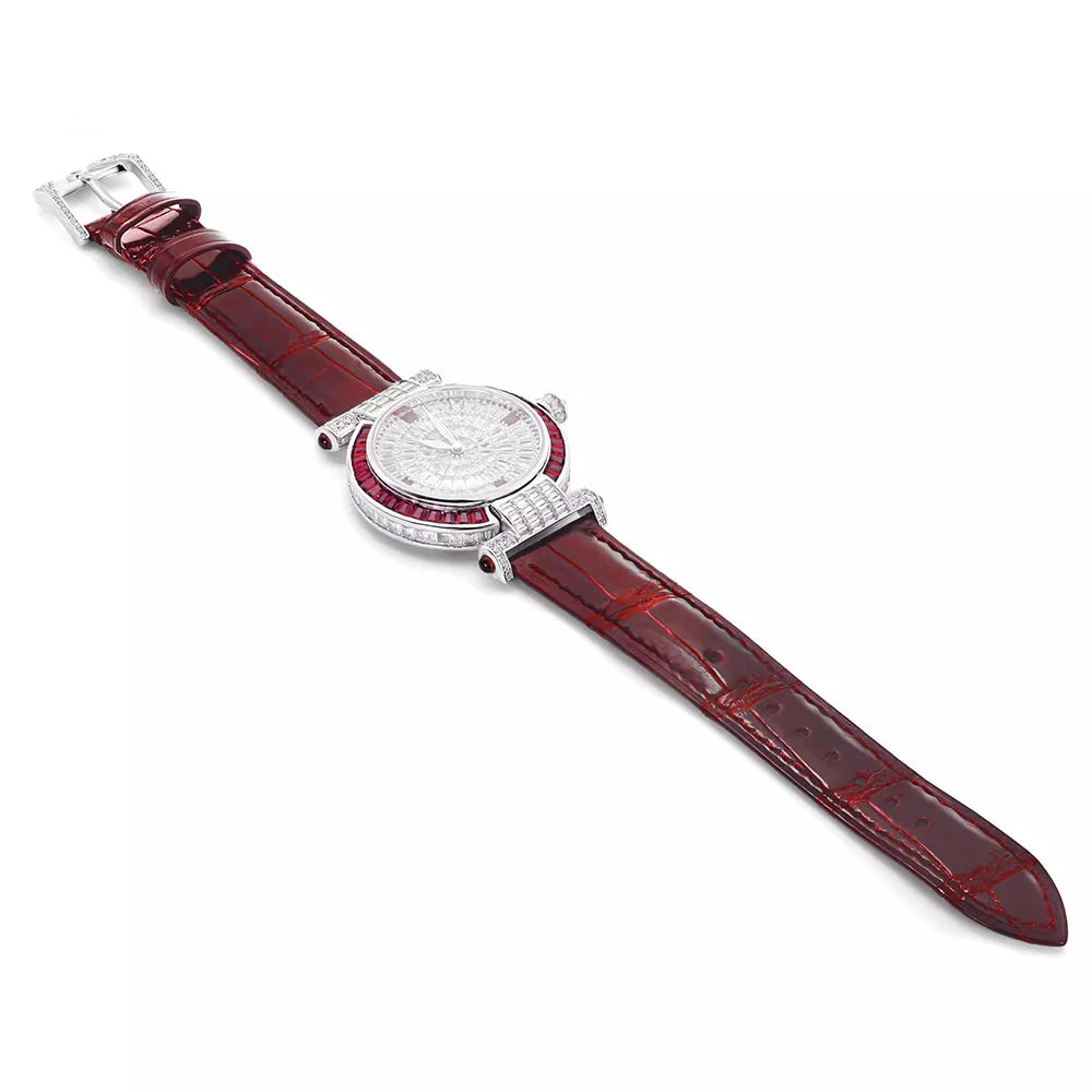 Montre Femme Rubis Saphir Argent 925 Vintage Quartz – CLEVI Paris