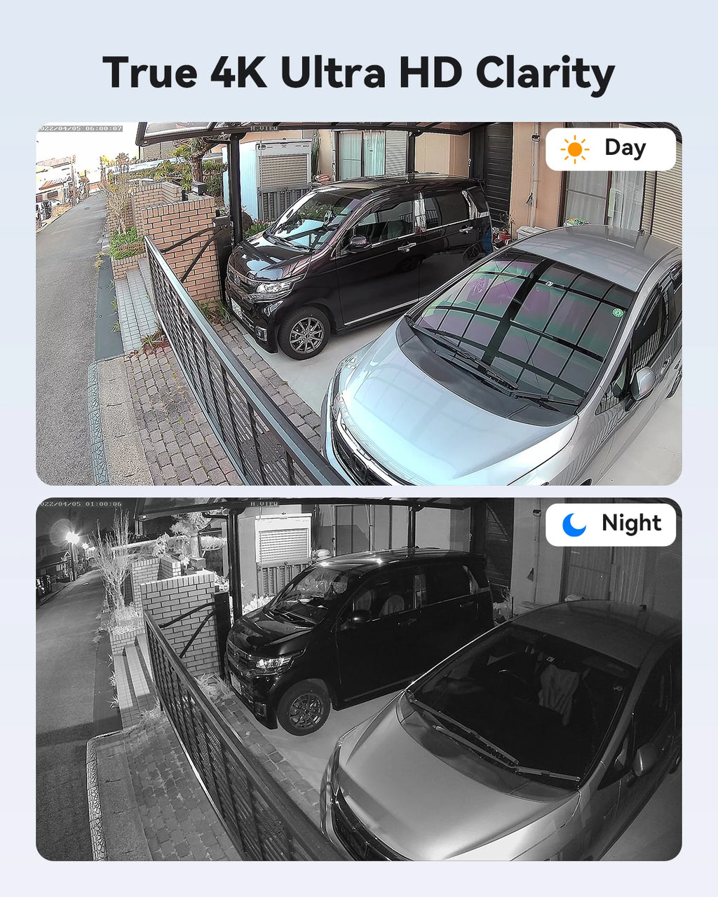 Kit Vidéosurveillance POE H.View 4K – Caméras 5MP/8MP, NVR 8CH H.265, Détection de Personnes, Vision Nocturne Couleur, Audio Bidirectionnel