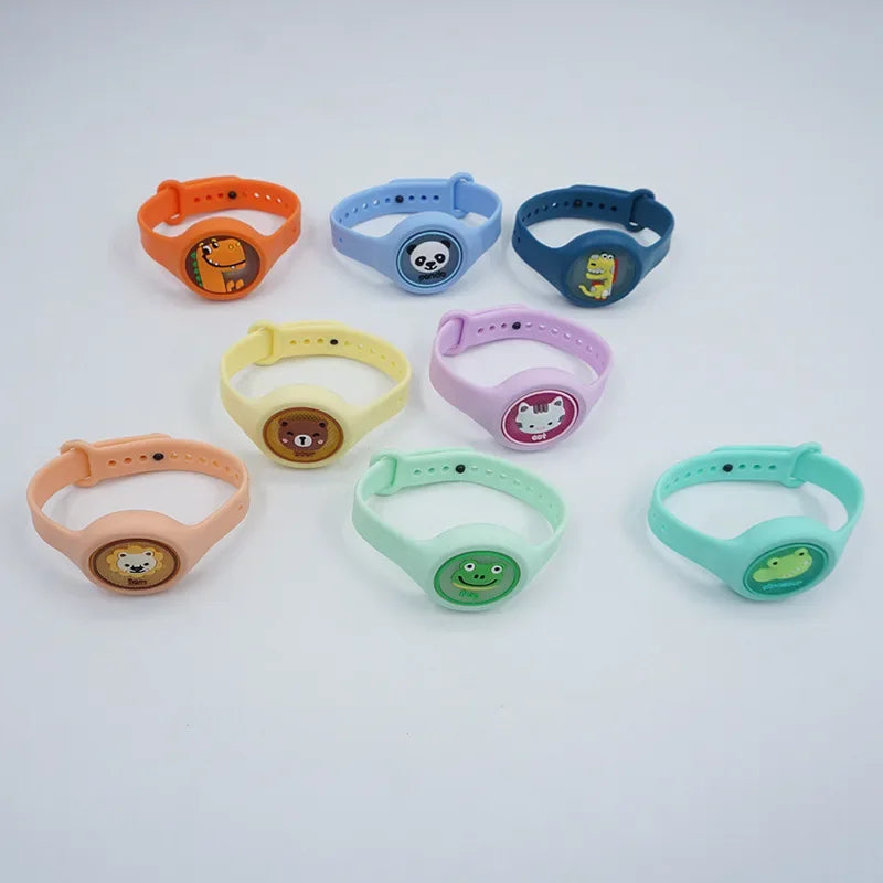Bracelet Anti-Moustiques Enfants – 10 Motifs Animaux, Extérieur & Sport – CLEVI Paris