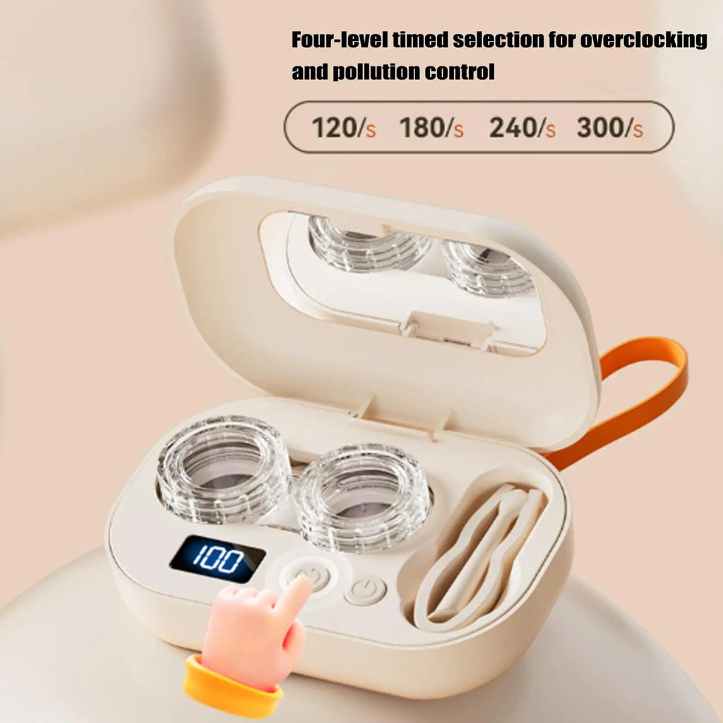 Nettoyeur Ultrasonique Rechargeable pour Lentilles de Contact | Boîtier Portable Type-C | Unisexe – CLEVI Paris