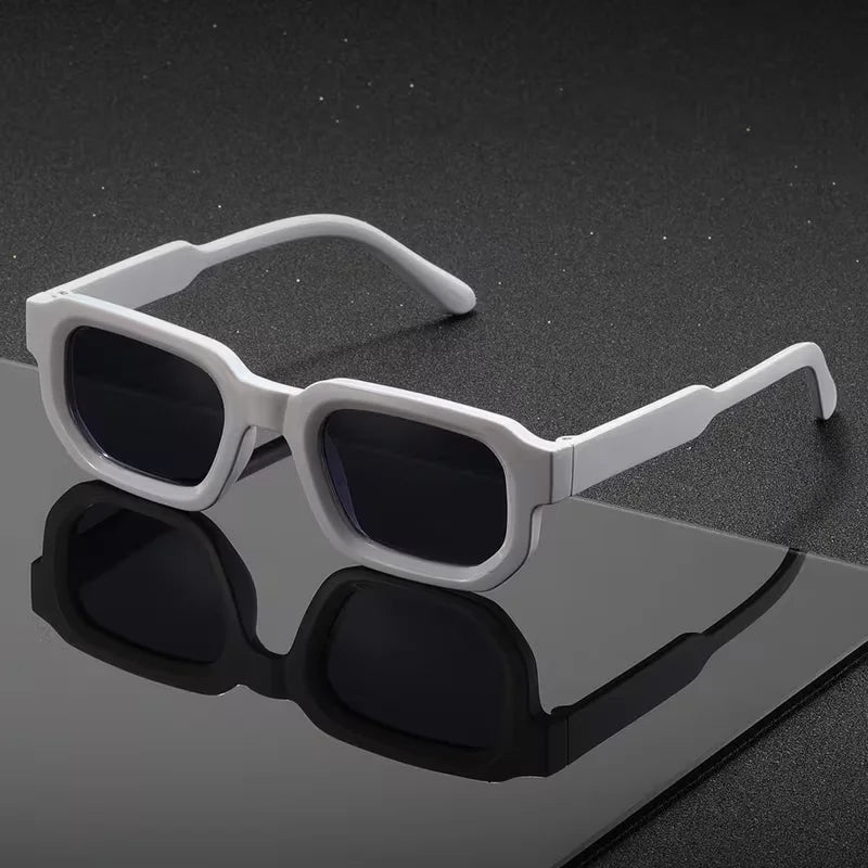 Lunettes de Soleil Rétro Rectangle UV400 – Style Vintage Mixte