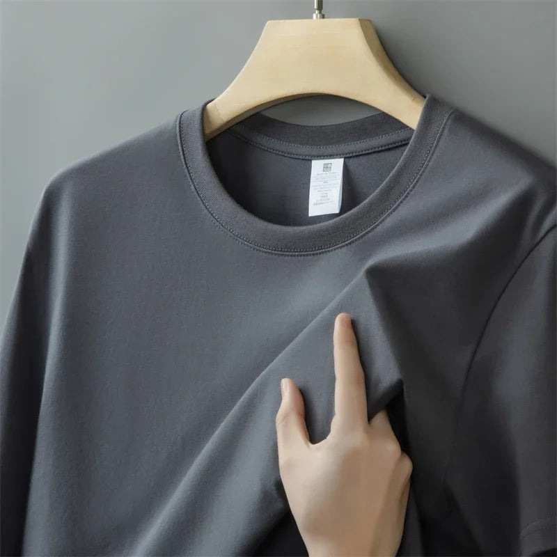 T-Shirt Homme 100% Coton 230g Oversize Col Rond Uni 6 Coloris – CLEVI Paris