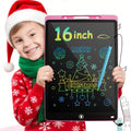 Tablette LCD Écriture 16" Couleur – Ardoise Numérique Effaçable, Jouet Éducatif, Certifiée CE – CLEVI Paris