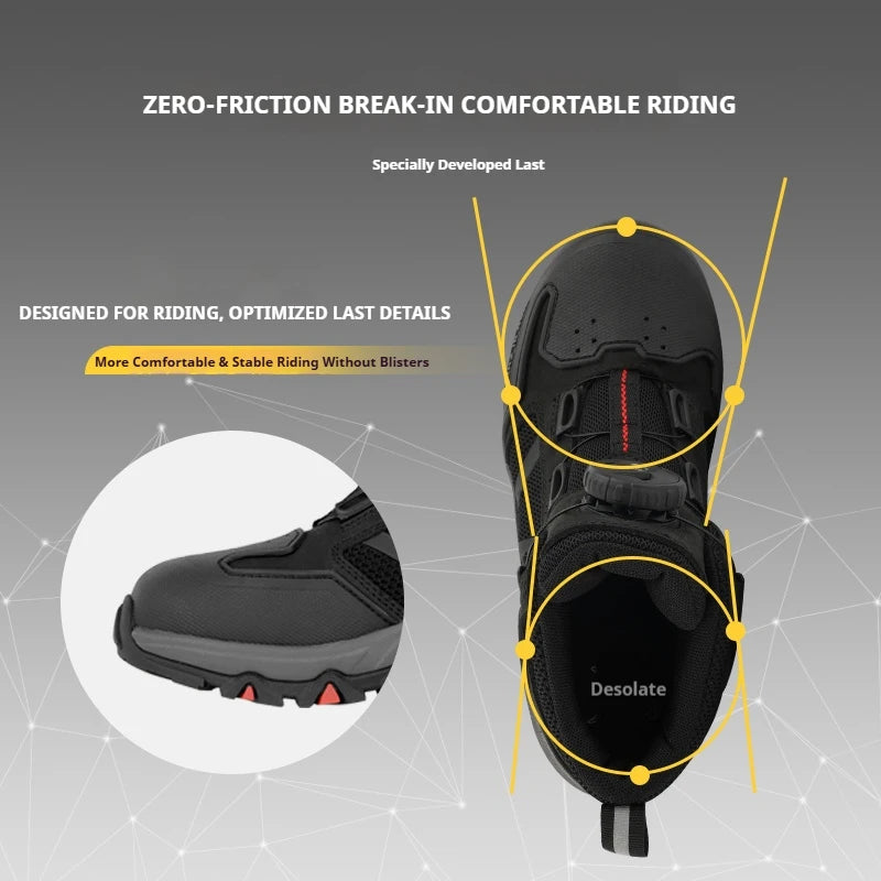 Bottes Moto Été FEHER MQZ-604 – Cuir Respirant Coque Cheville Antidérapant Système Lacets Rotatif Unisexe Pointures 37–45 – CLEVI Paris