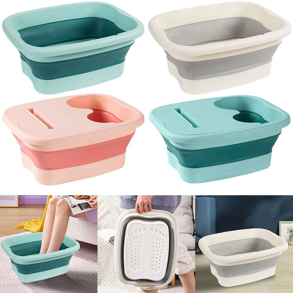 Bain de Pieds Pliable avec Picots de Massage — Pliable, Compact, Certifié CE | CLEVI Paris