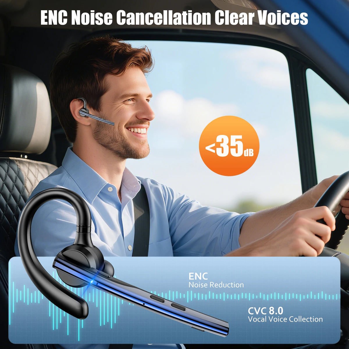 Oreillette Bluetooth New Bee M54 – CLEVI Paris