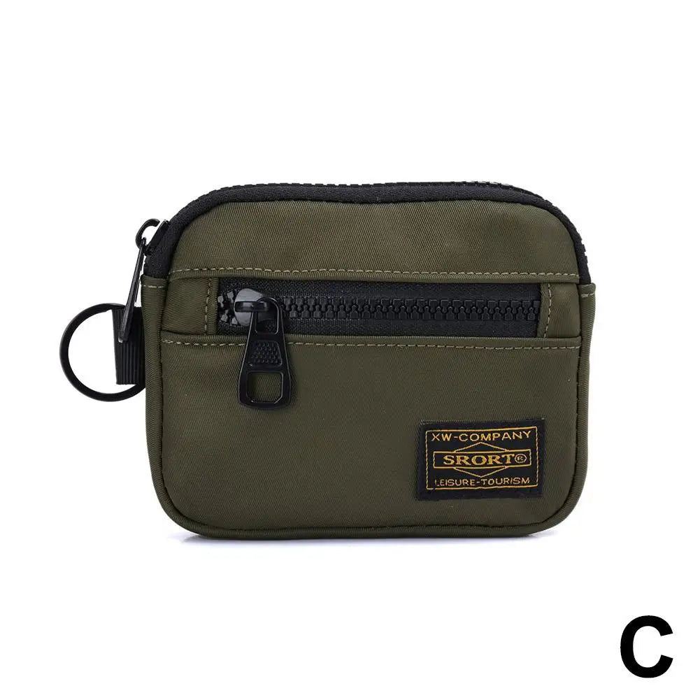 Porte-Monnaie Oxford Zipper Compact Unisexe — CLEVI Paris