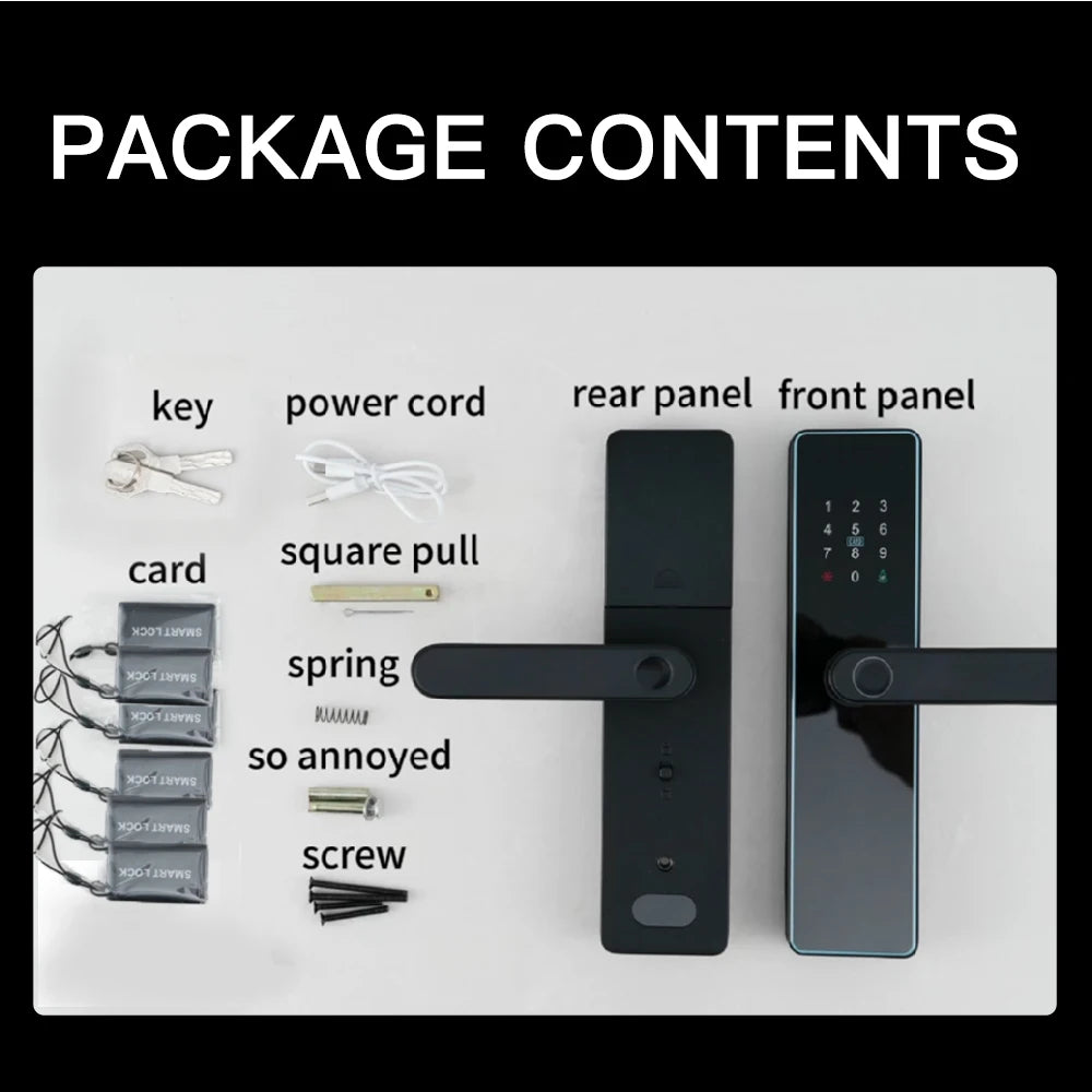 Serrure Connectée F21 Empreinte Digitale WiFi Tuya Intégré – CLEVI Paris
