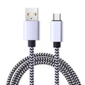 Câble USB-C Nylon Tressé 2,4A Charge Rapide 1m 2m 3m – CLEVI Paris