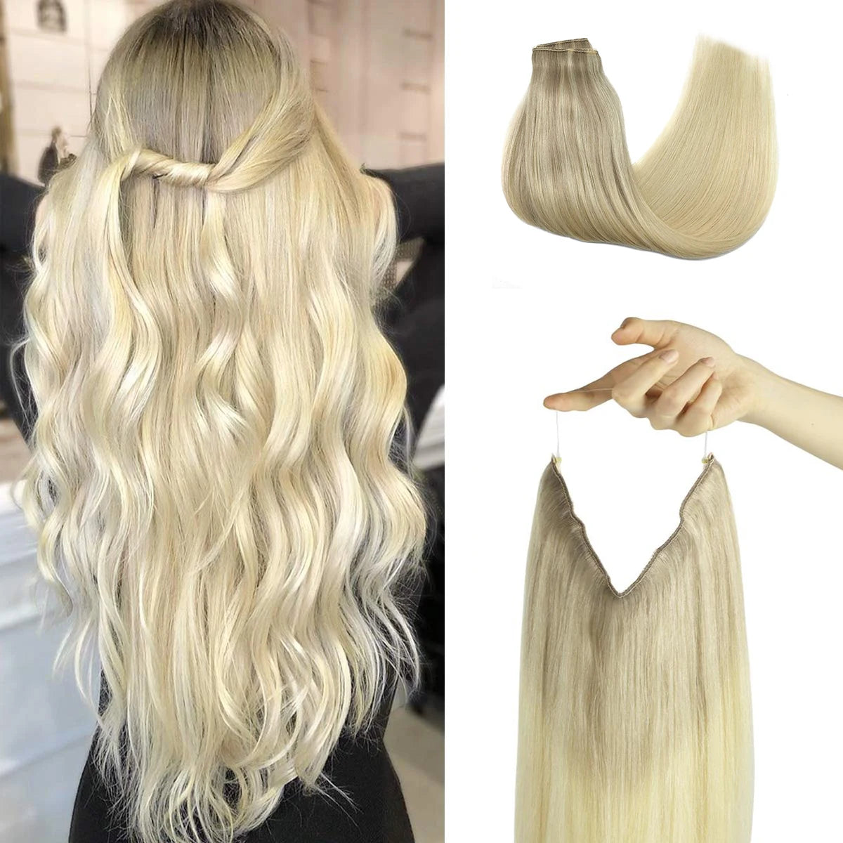 Extensions à fil invisible en cheveux Remy – CLEVI Paris