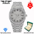 Montre Unisexe PINDU PD6669 – Diamant Mozambique, Automatique 8215, Verre Saphir, Acier Inoxydable, Étanche 10 ATM – CLEVI Paris