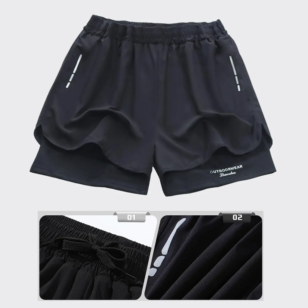 Short de Bain Homme Séchage Rapide – Compression Liner Beach & Gym