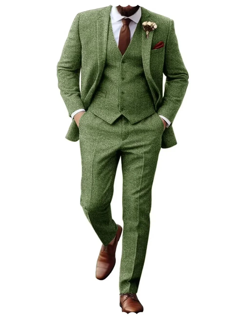Costume homme 3 pièces à chevrons – CLEVI Paris