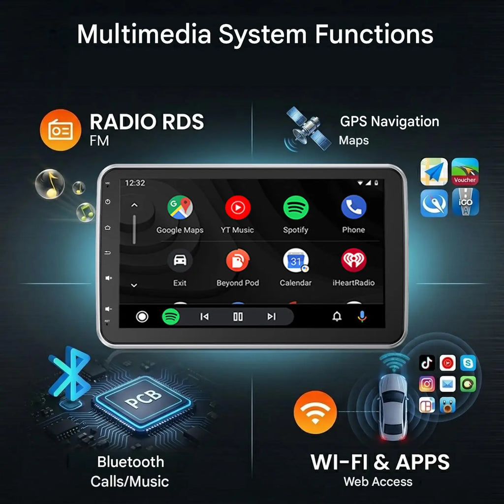 Autoradio ESSGOO 10,1″ Android CarPlay – CLEVI Paris