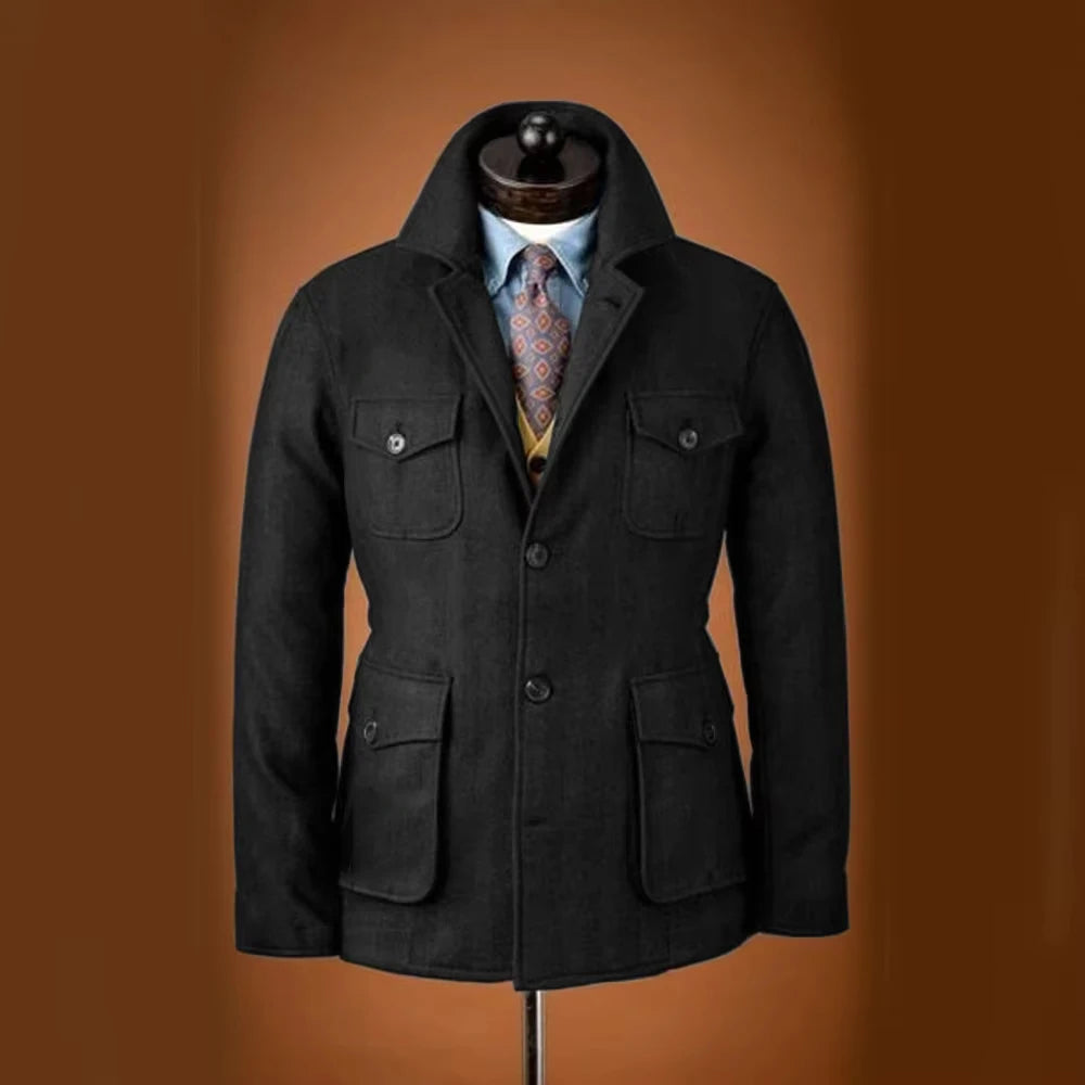 Veste homme en laine mélangée – CLEVI Paris