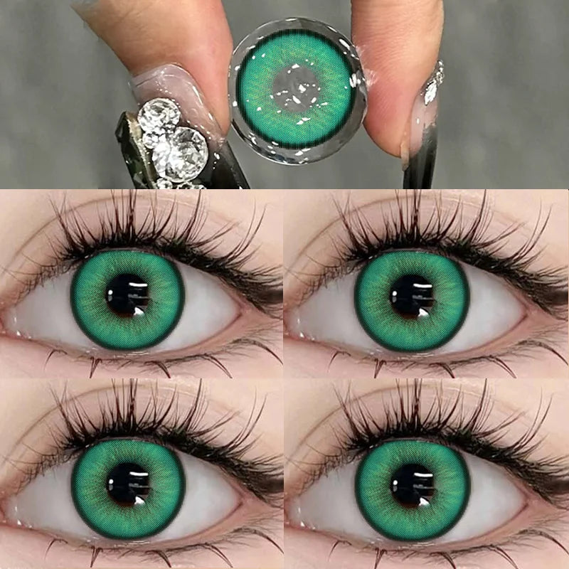 Lentilles de Contact Colorées DUOXIU | Collection Koi | Avec Correction 0 à -8.00 | 1 Paire – CLEVI Paris
